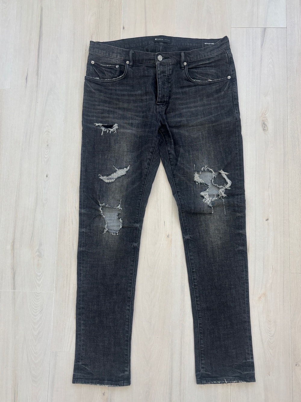 Slim Straight Men's Dark Washed Jeans